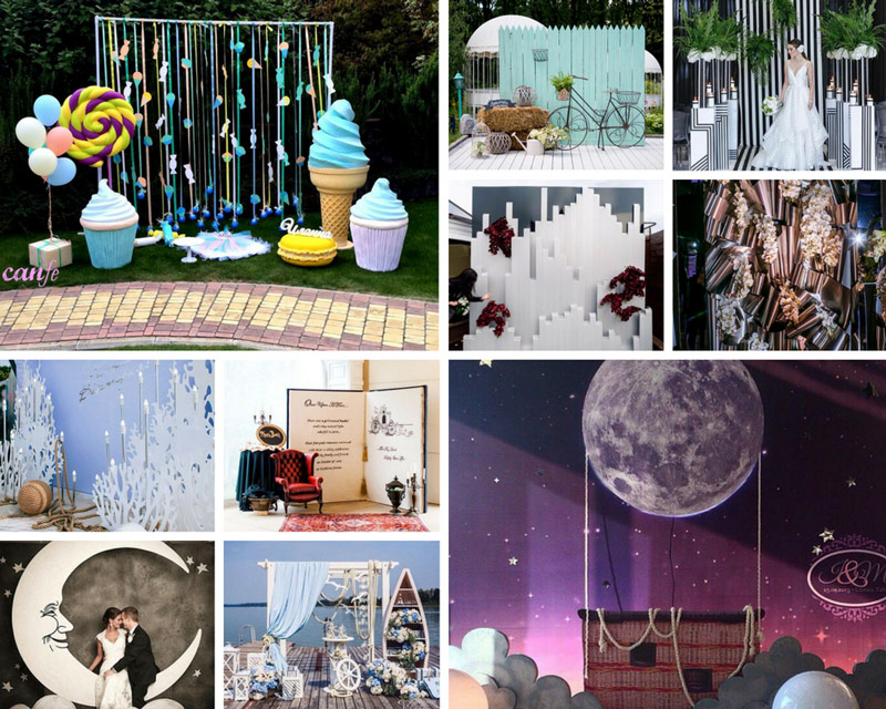 тематическая фотозона на свадьбу