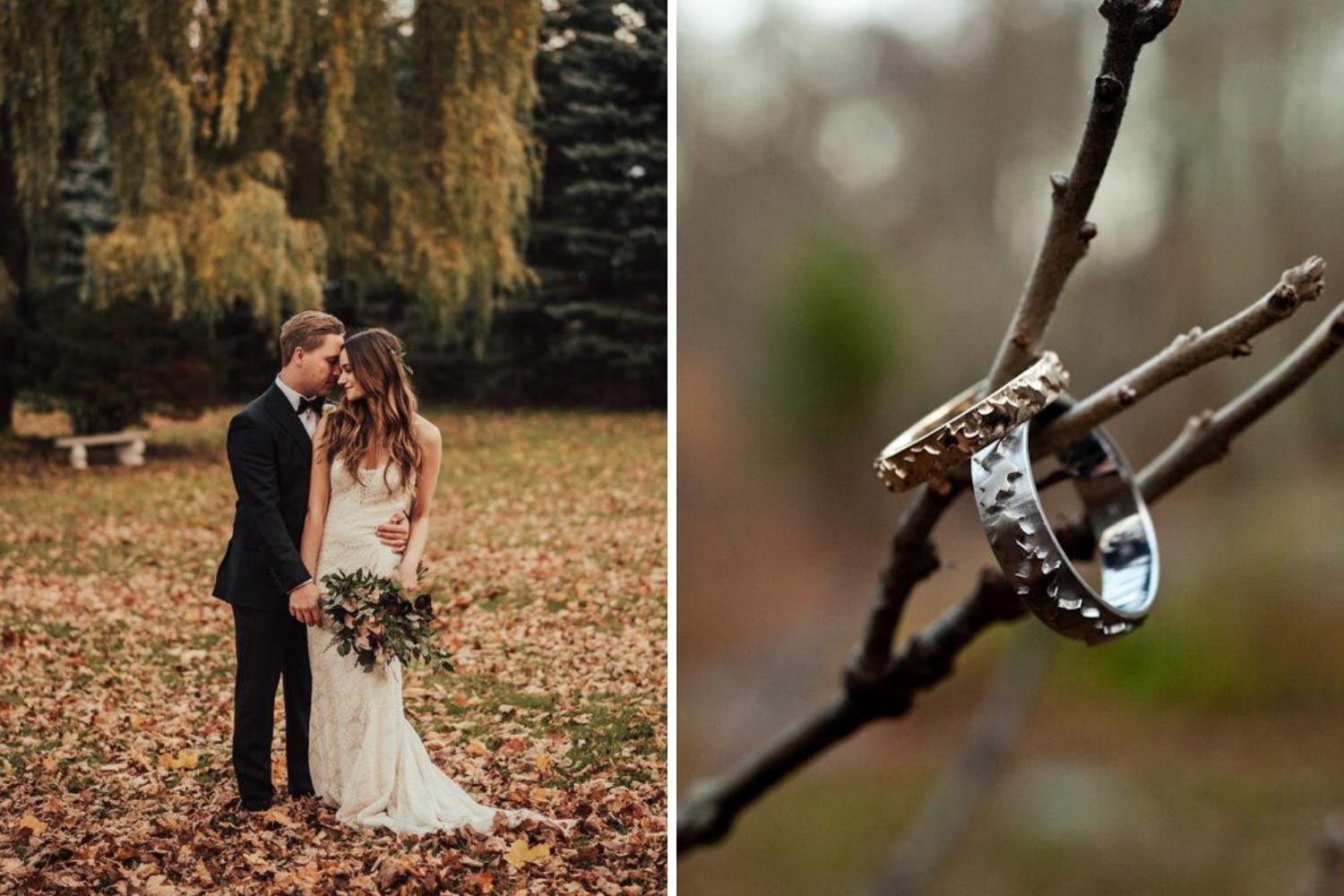 Осенняя свадьба фото