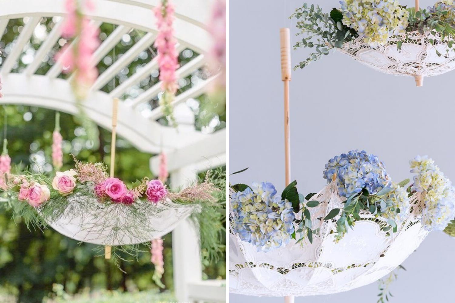 Оформление свадьбы зонтами фото