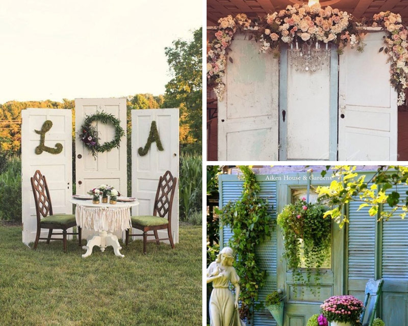 фотозона свадебная из дверей