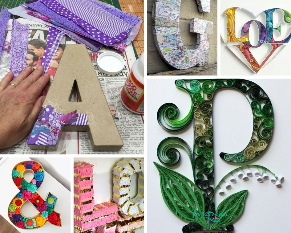 оформление букв на свадьбу