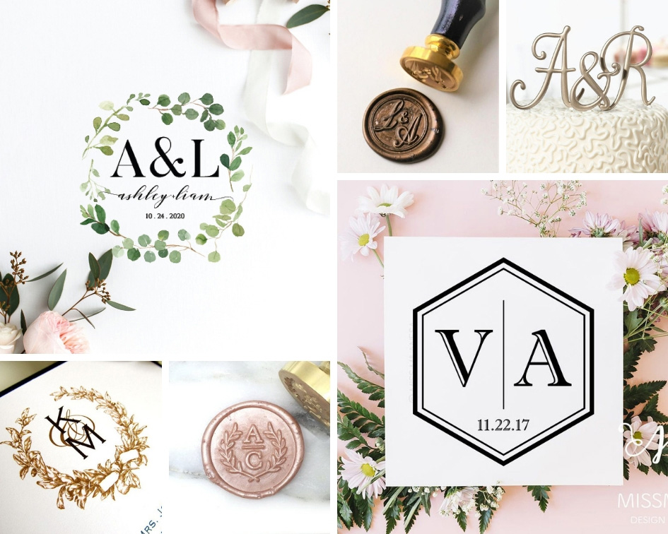 свадебная монограмма