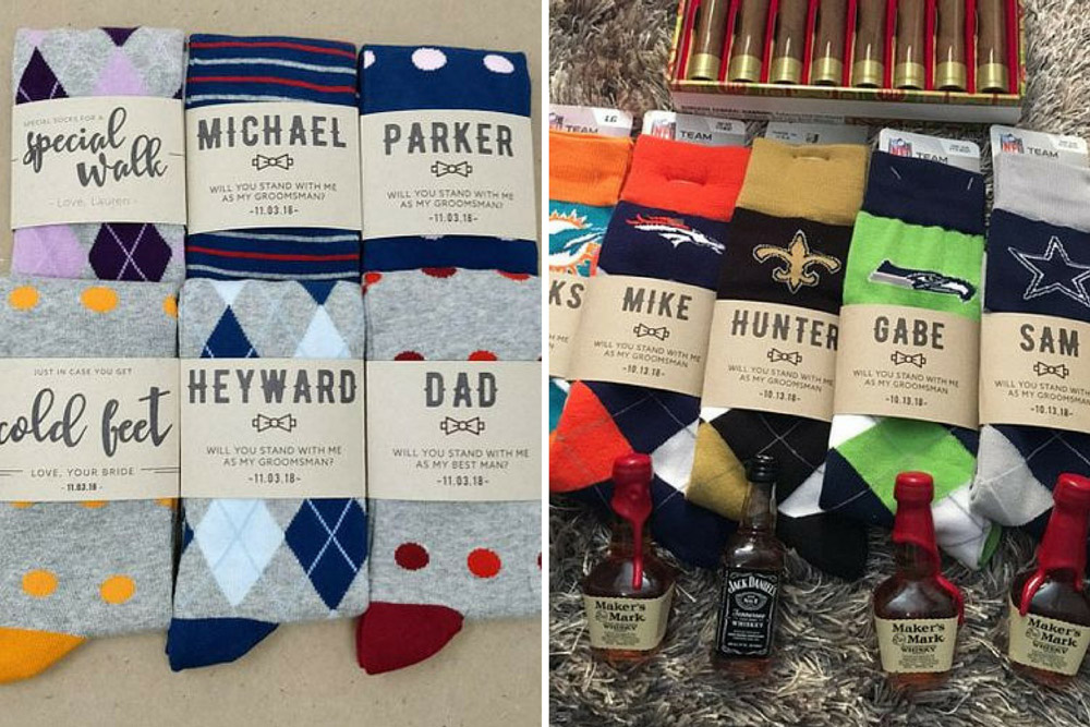 интересные носки свадебные подарки