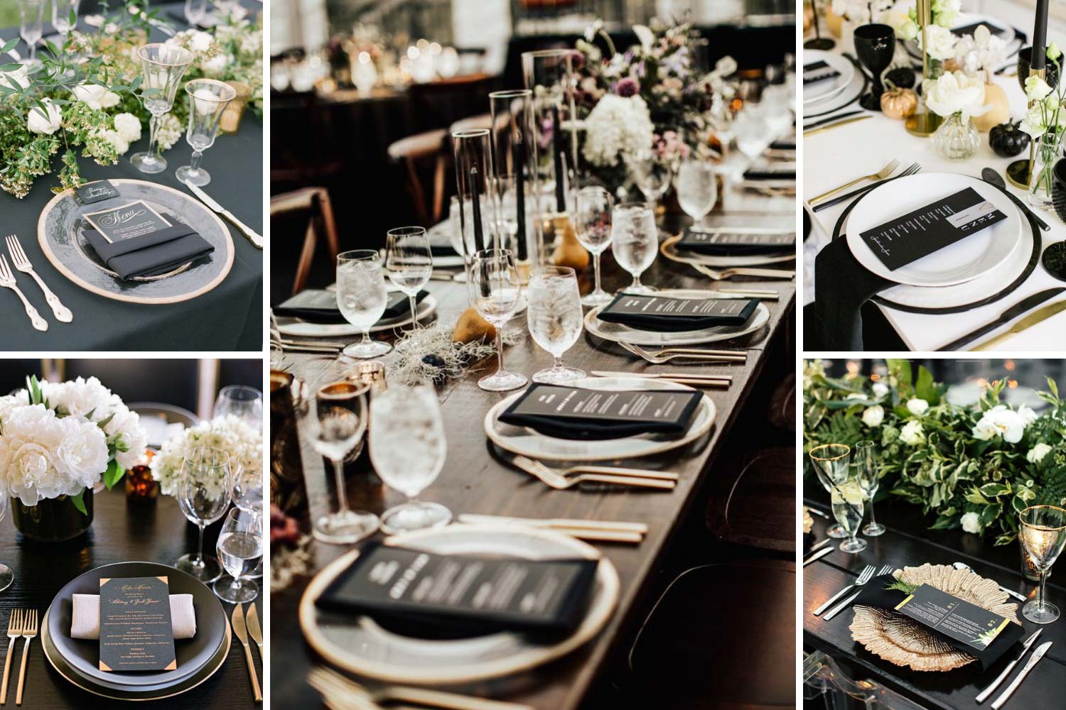 Елегантний сервірований стіл на весілля фото