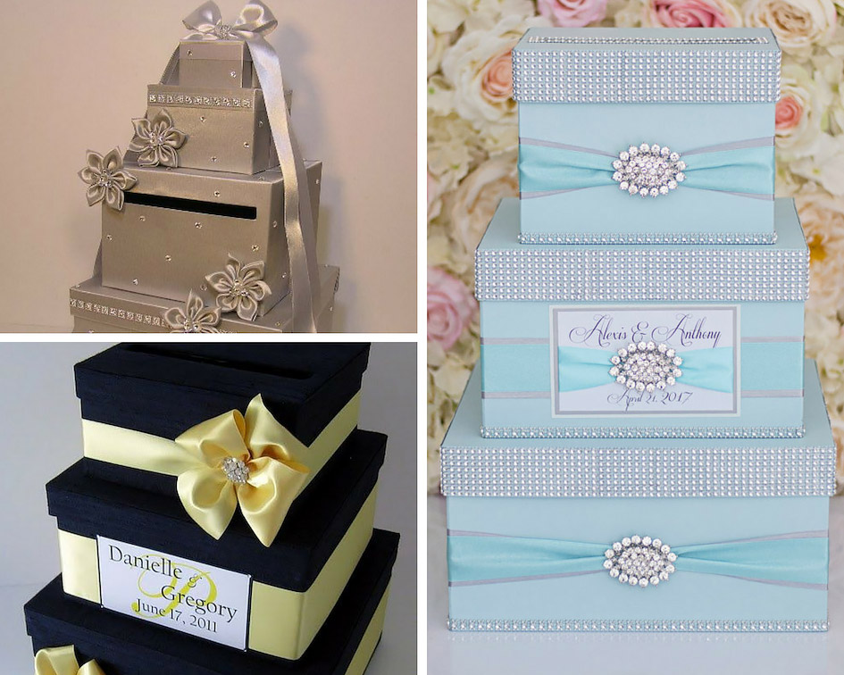 ящик для денег в виде торта на свадьбу