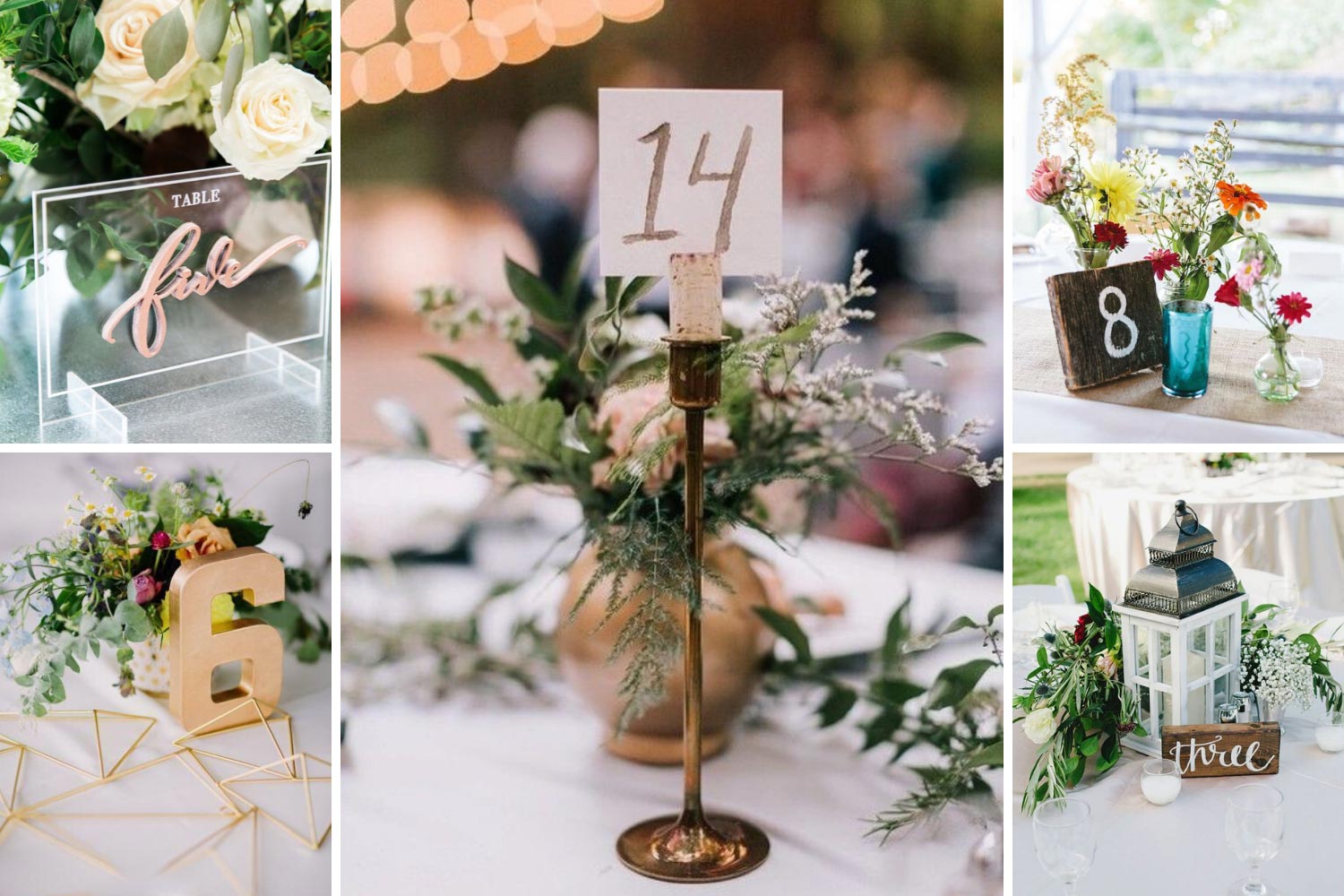 Композиции и номера на столы: идеи оформления