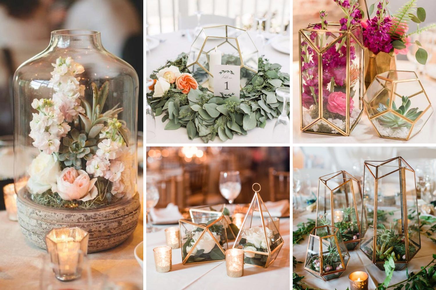 Закрытые флорариумы с цветами, свечами: идеи