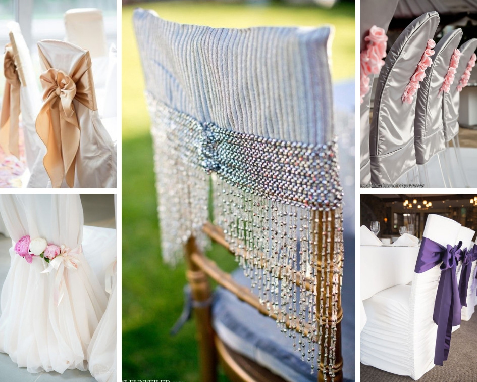 декор весільних стільців