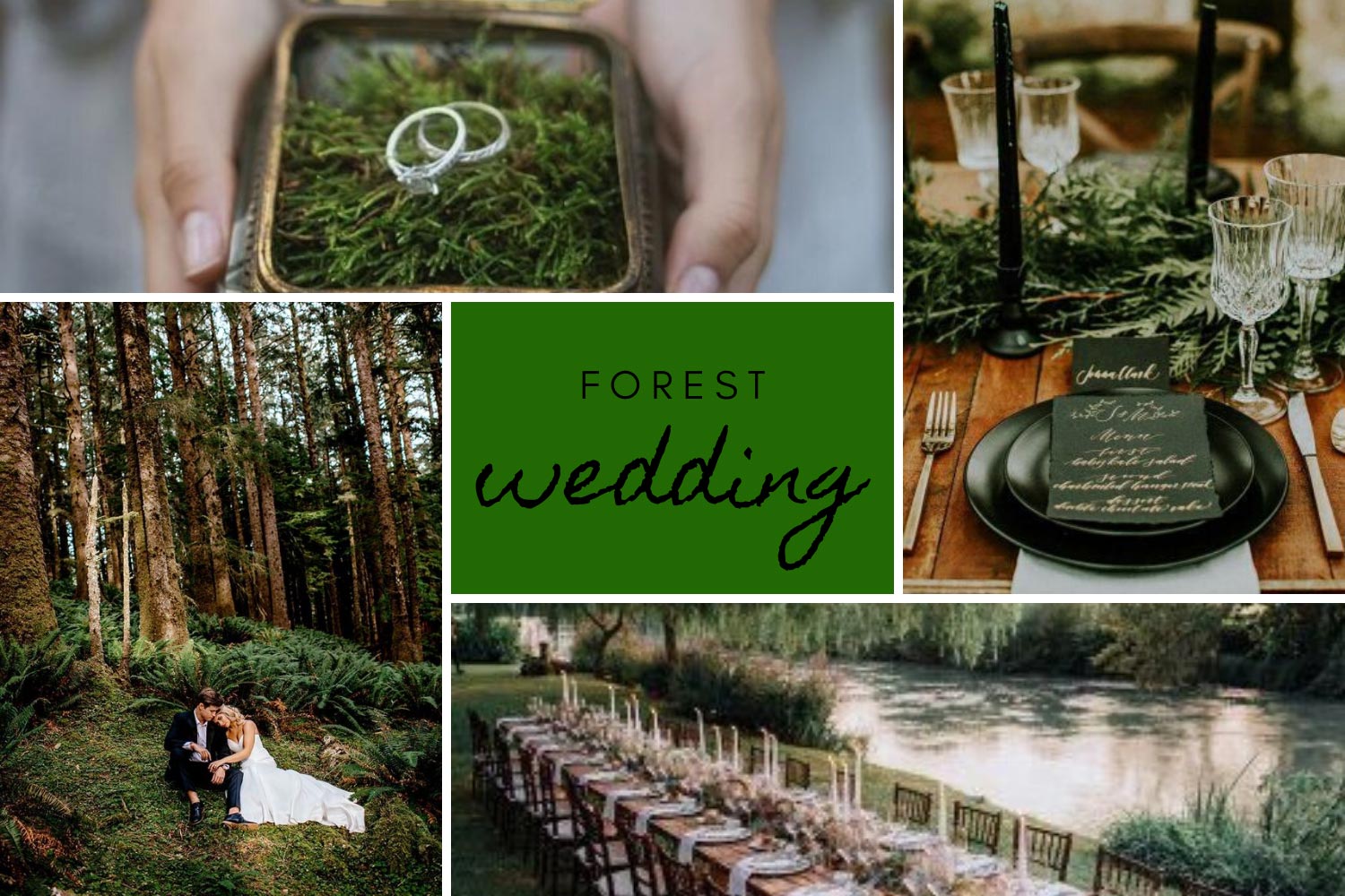 Весілля в лісі: ідеї для декору фото