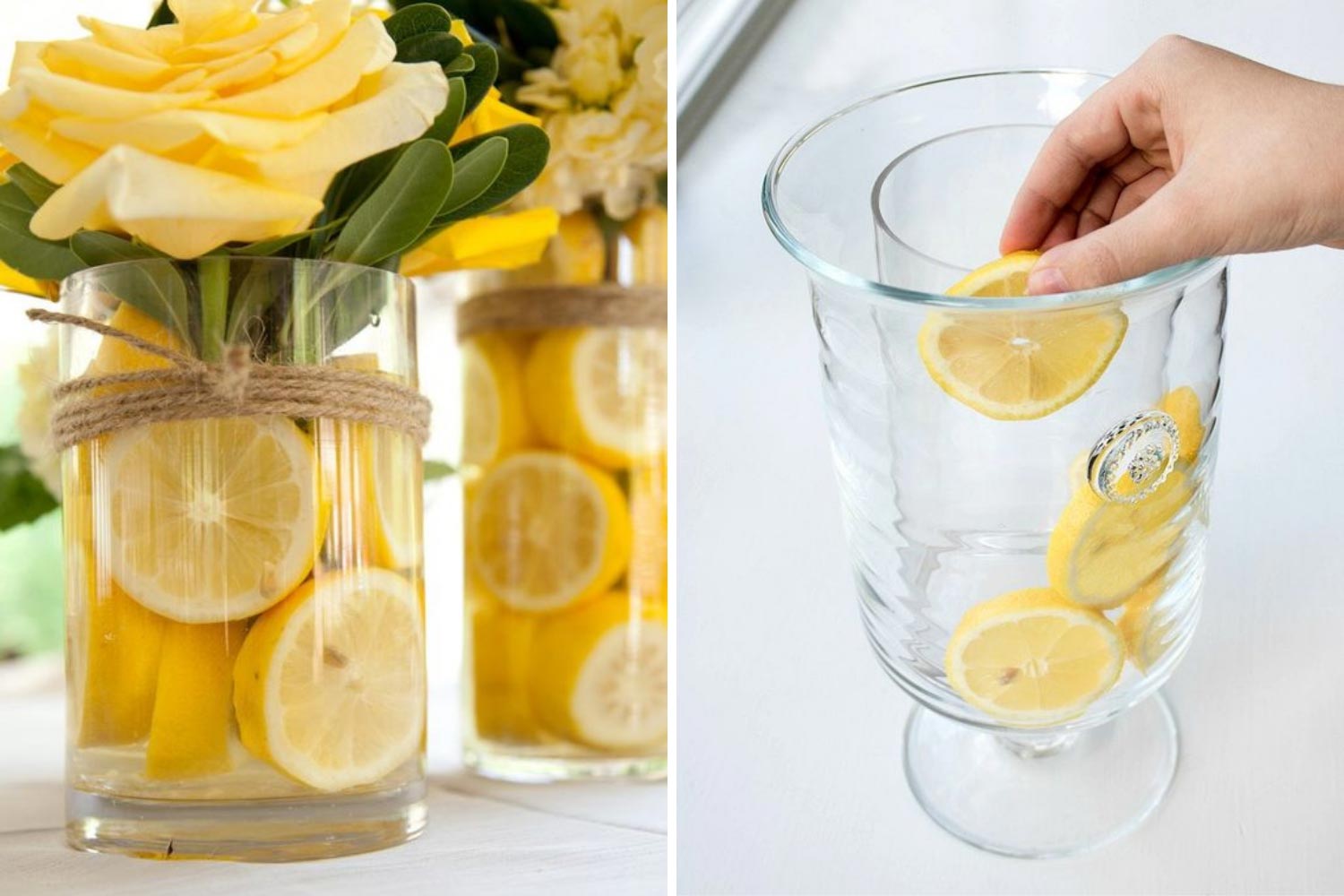 Ваза з лимонами фото