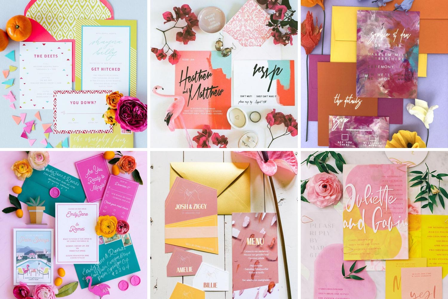 Кольорові, яскраві запрошення: ідеї