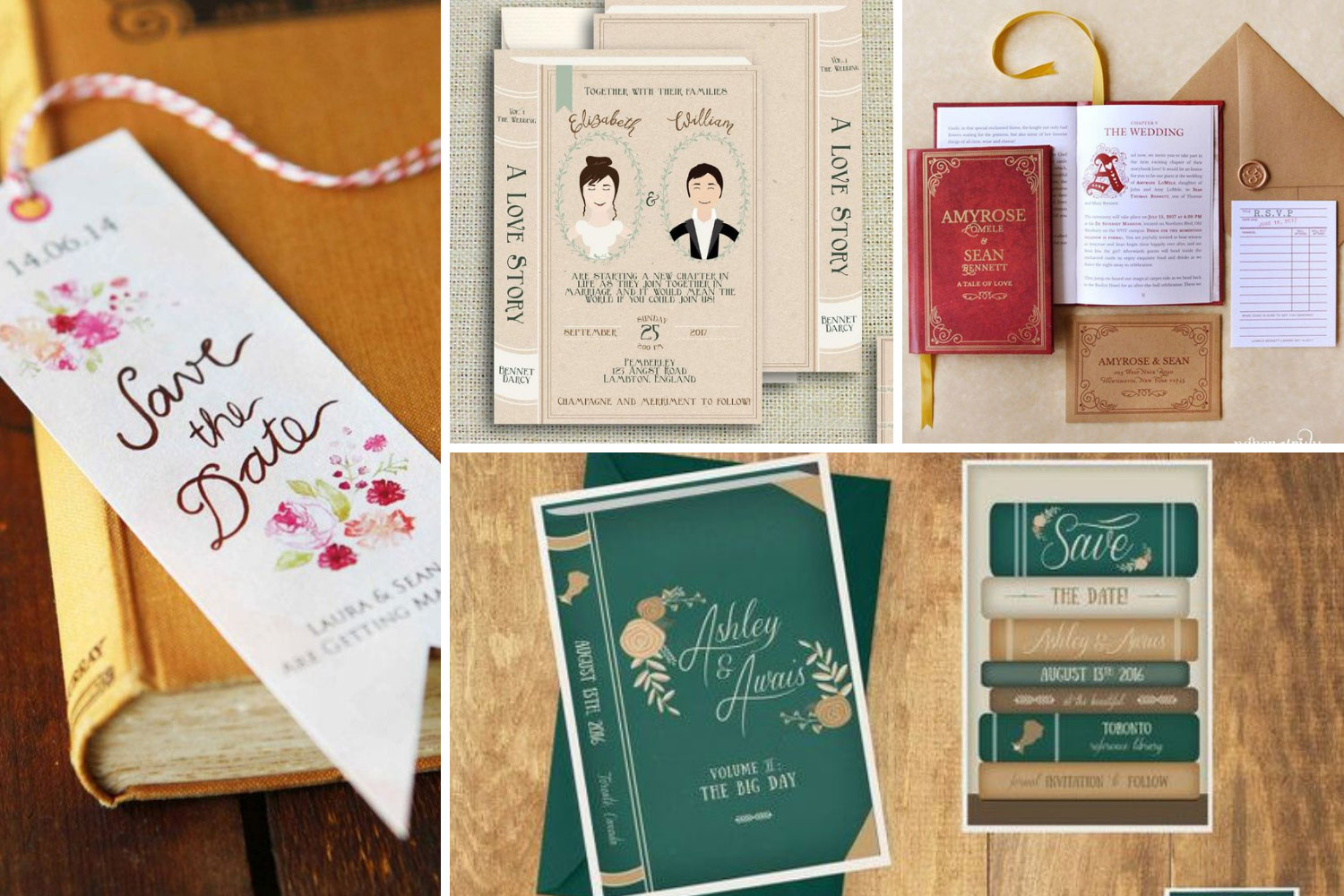 Книжное пригласительные на свадьбу