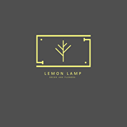 Lemon Lamp decor and flowers