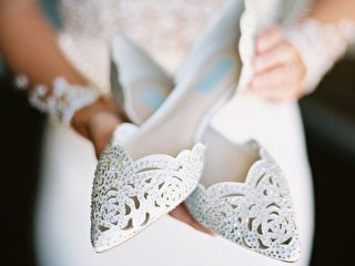 Свадебная обувь на низком каблуке - Hot Wedding