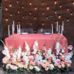 Lemon Lamp decor and flowers #7549