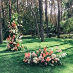 Lemon Lamp decor and flowers #7549