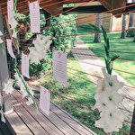 Lemon Lamp decor and flowers #7549