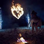 Action fire show - свадебное крутое фаер шоу  #9535