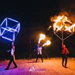Action fire show - свадебное крутое фаер шоу  #9535